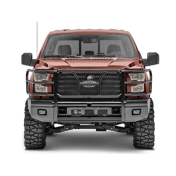 Steelcraft Automotive HD Replacement Front Bumper, Semi-gloss Black, Fit 2015-2017 Ford F150 HD11410RCC - main
